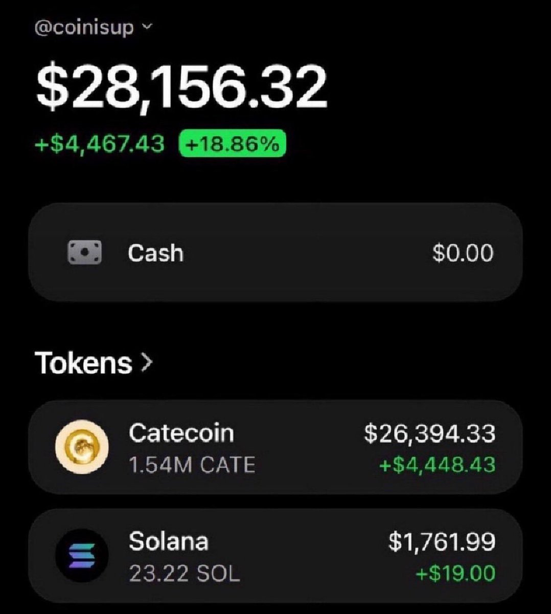 Aiwithpoonam's tweet photo. Finally made over 26394 from $CATE

Giving away $8,000 among the first 750 people to retweet, like and follow!🔔

Drop your $SOL wallet! https://t.co/VaEH0Jl3Pd