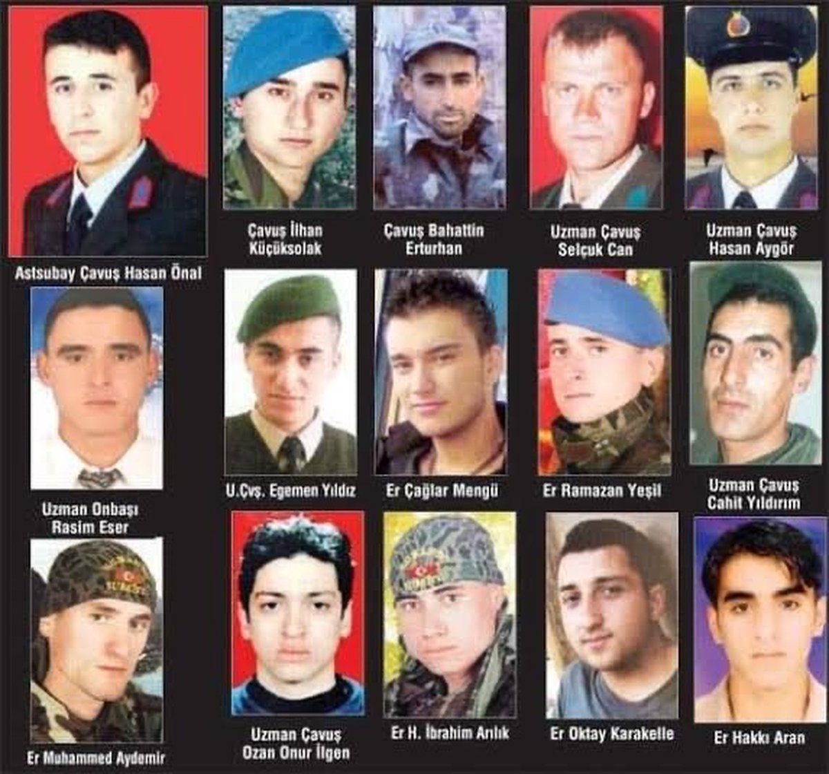 Tuerk1881's tweet photo. Vor genau 18 Jahren, am 3. Oktober 2008, wurde der Millitärposten Aktütün in Şemdinli/Hakkari von der Terrororganisation PKK angegriffen. Diese jungen Männer verteidigten Bayraktepe neun Stunden lang, 65 Soldaten gegen rund 350 PKK-Milizen. Am Ende verloren 17 türkische Soldaten bei den Kämpfen ihr Leben.
Viele von ihnen waren gerade einmal 20 bis 25 Jahre alt! 

An so einem bedeutsamen Tag wird der Terrorist Veysi Aktaş nach Deutschland eingeladen. Aktaş verübte Anschläge in der Türkei und wurde wegen des Versuchs, "einen Teil des Staatsgebiets der staatlichen Hoheitsgewalt zu entziehen", zu lebenslanger Haft verurteilt und nach rund 32 Jahren Haft am 25. Juli 2025 BEDINGT entlassen. Wie kann es sein, dass ein PKK-Häftling, der Anschläge VERÜBTE eine Veranstaltung in Deutschland abhält? @AuswaertigesAmt @TC_FrankfurtBK