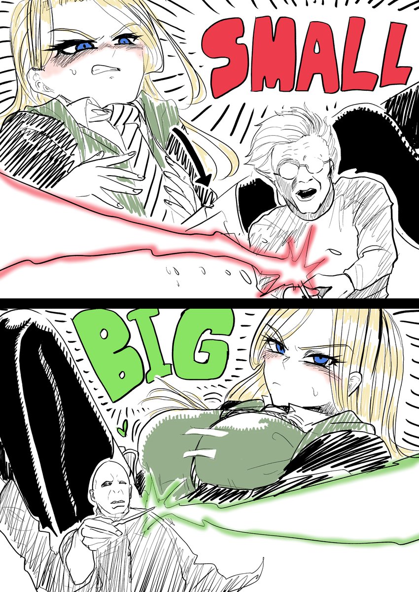 Oniki7876's tweet photo. 大人お嬢様　♀ドラコ・女体化マルフォイ（Malfoid）

対決　PART２ https://t.co/Cd5KRK0EWE