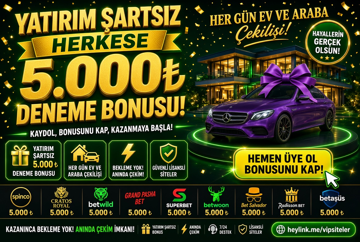 Gizemnla's tweet photo. 🎁Bu Yılın Sınırsız Deneme Bonusları🎁
🏆Yatırım Şartsız🏆
⚡️Sınırsız Çekim⚡️
👉 https://t.co/tzpgik9a8p

#BonusVerenSiteler #DenemeBonusu #DenemeBonusuVerenSiteler #DenemeBonusu2026 #YatırımsızÇekim https://t.co/v4i5QYupvK