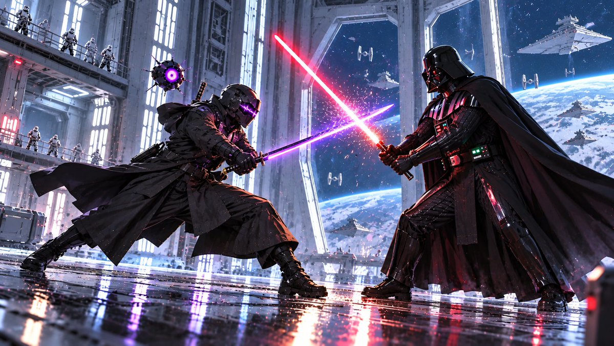 VaporEcho's tweet photo. @Unique930 QT your Scifi art 

#Signalpunk #Observer01 #Starwars #crossover https://t.co/M7eAlwBES9