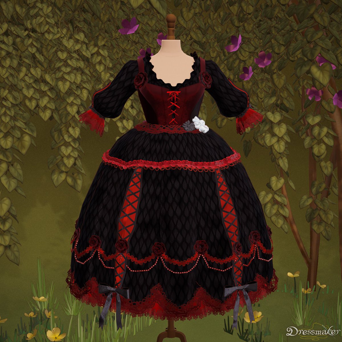Schneezburger's tweet photo. RWBY inspired dresses in Dressmaker https://t.co/3eNn6qv8DO