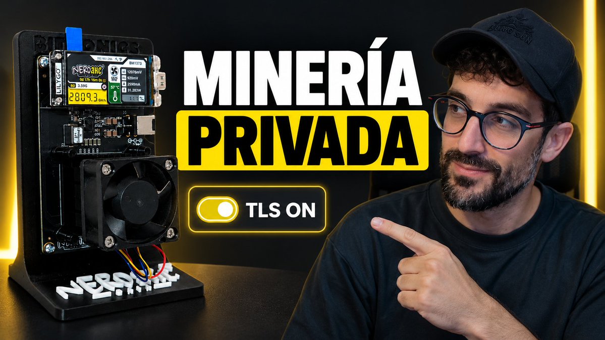 BitMaker_'s tweet photo. 🎬 Nuevo vídeo en el canal

¿Cómo de privada es la conexión de tu minero? La pongo a prueba y os cuento cómo cifrarla con TLS para que vuestra dirección de Bitcoin no quede expuesta.

https://t.co/MOAHgsu6V6 https://t.co/LovQh170QO