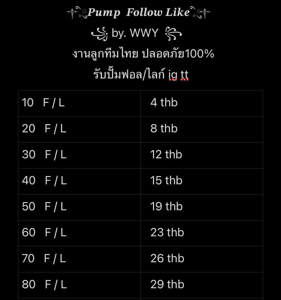 woyipz's tweet photo. งานลูกทีมคนไทย ปลอดภัย100%
ตอนนี้รับเพิ่มยอดไอจีกับติ๊กต๊อกนะคะ

#ปั้มฟอล #ปั้มฟอลไอจี #ปั๊มฟอลไอจี #ปั๊มไลค์ #เพิ่มผู้ติดตาม #ปั้มไลค์ #ปั๊มฟอล #เพิ่มไลค์ #ปั้มไลค์ไอจี https://t.co/oVCmZ7zsN0