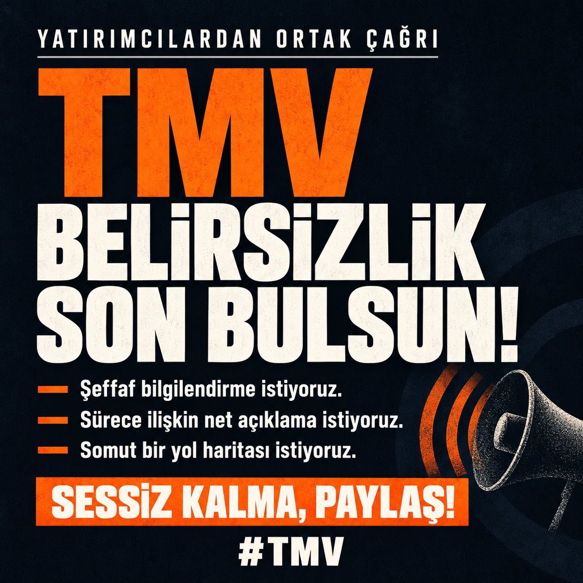 Biralem1907's tweet photo. 2 haftadır kendi paramızın peşindeyiz. TMV satışımız gerçekleşmiş, paramız hesabımıza geçmiş; fakat paramızı kullanamıyoruz. Yatırımcılar olarak net ve resmi bir açıklama bekliyoruz. #TMVDuyulsun #TMV https://t.co/I2vabaqPur