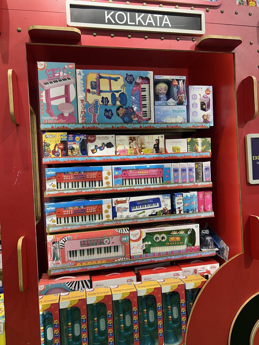 aditigbihani's tweet photo. One of the most underrated joys of being a millennial parent is visiting toy stores.

So many toys that simply didn’t exist when we were growing up. Education, entertainment, exercise… name it, and there’s a toy for it.

At this point, I have more plans for my baby’s toys than he does 😄.