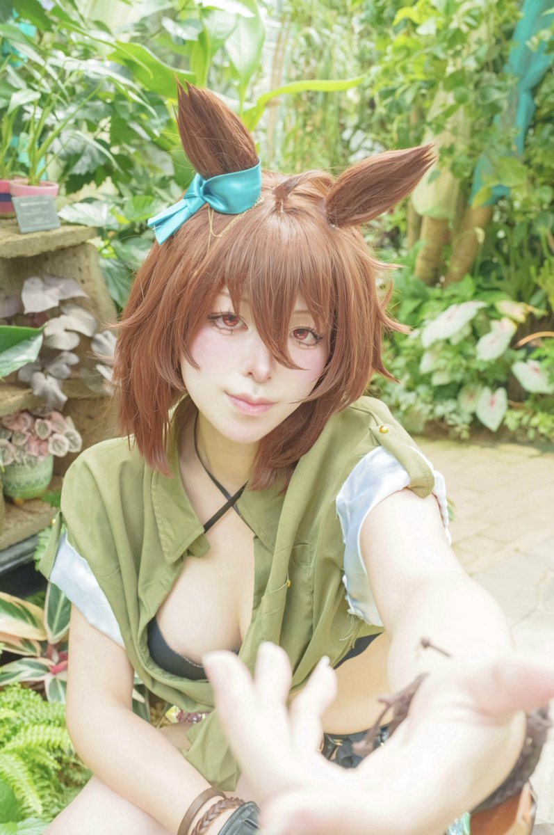 n____riu5's tweet photo. cos   
ウマ娘/ アグネスタキオン

 可能性が見たいなら、
                         君も協力したまえよ！
 #umamusumecosplay https://t.co/7CrRFm6rMF