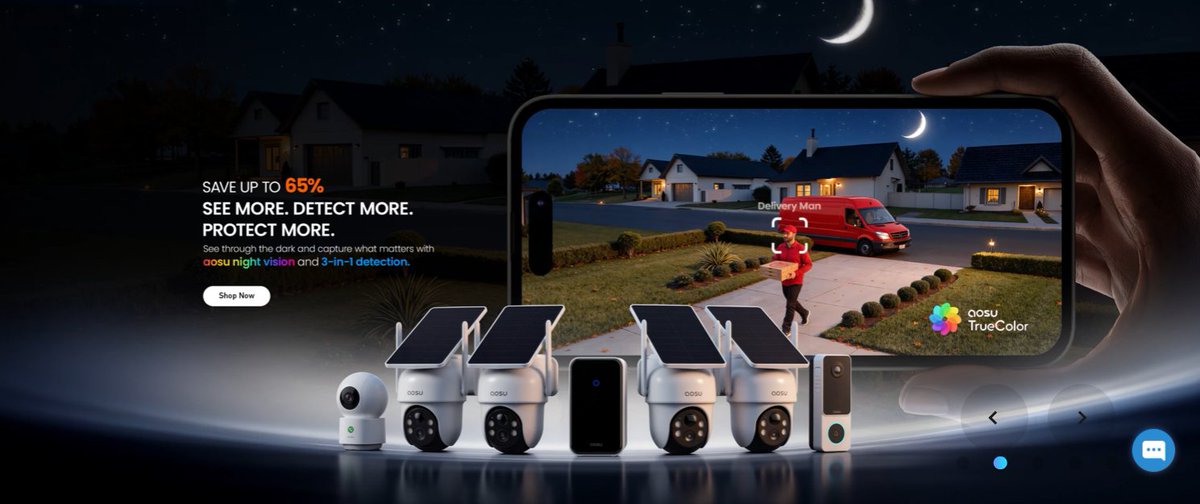 couponsolutes's tweet photo. Say goodbye to constant camera recharging ☀️📹 Aosu offers solar powered cameras with color night vision, 360° tracking and doorbells with no monthly fee. 

Check our offer: https://t.co/rrx2pfJbYy

 #CouponSolutes #HomeSecurity #SmartHome #Aosu https://t.co/IVC8dcy9Lx