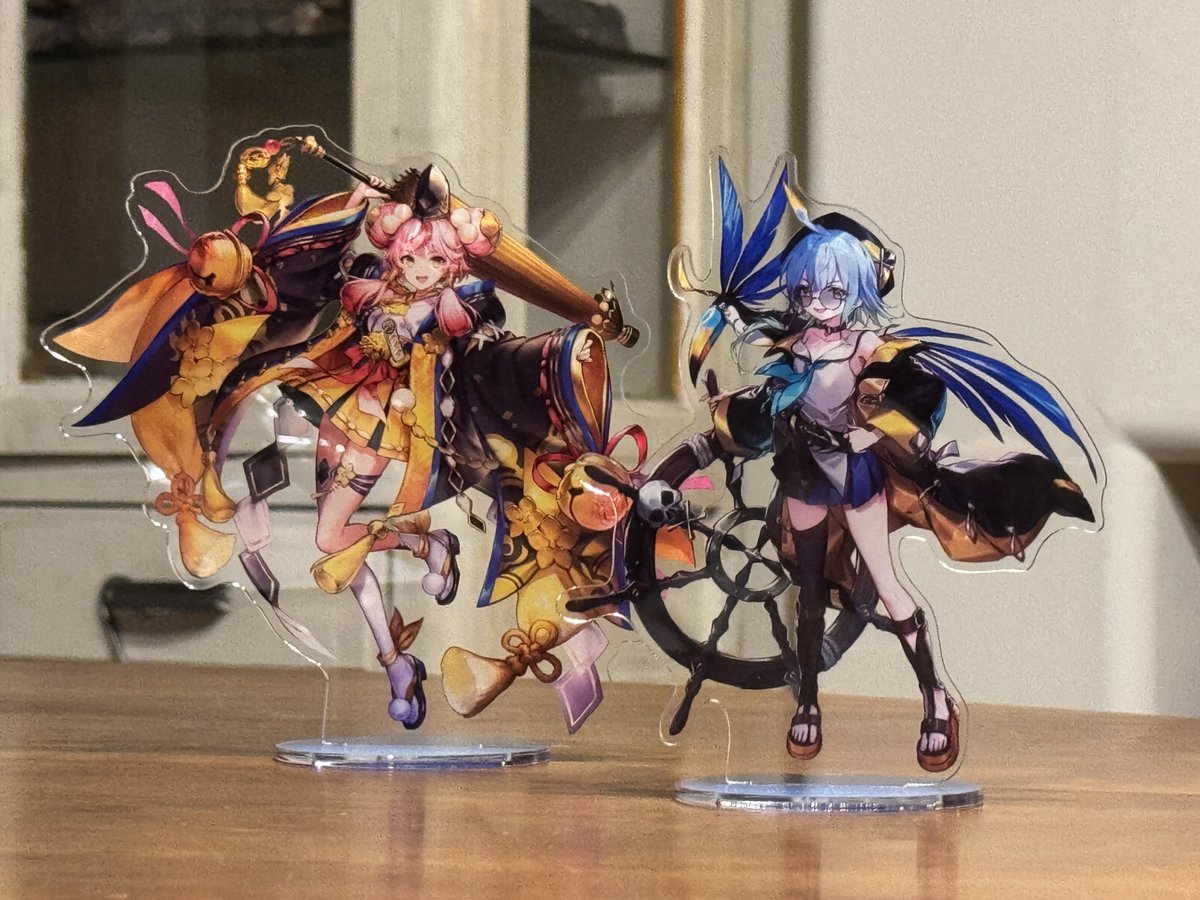 Saske_ch's tweet photo. 海賊旗RでRAGE出た記念
バルバロス&amp;ウンケイのアクスタ購入✌️

ウンケイのビジュめっちゃ好きなので3投したリストで大会出れたの嬉しいね https://t.co/EGajNu3UmP