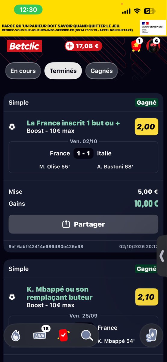 DuGloglo's tweet photo. @Betclic c’est quoi le délire ? https://t.co/p900efEM5Y