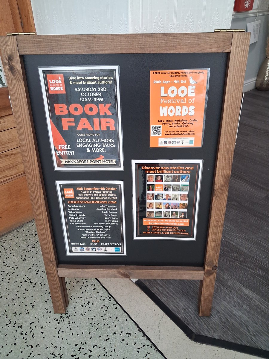 JennyKaneAuthor's tweet photo. All set up and ready to go!
Looe Festival of Words 
#bookevent #freeevent #cornwall #looecornwall https://t.co/ciPT8QxT52