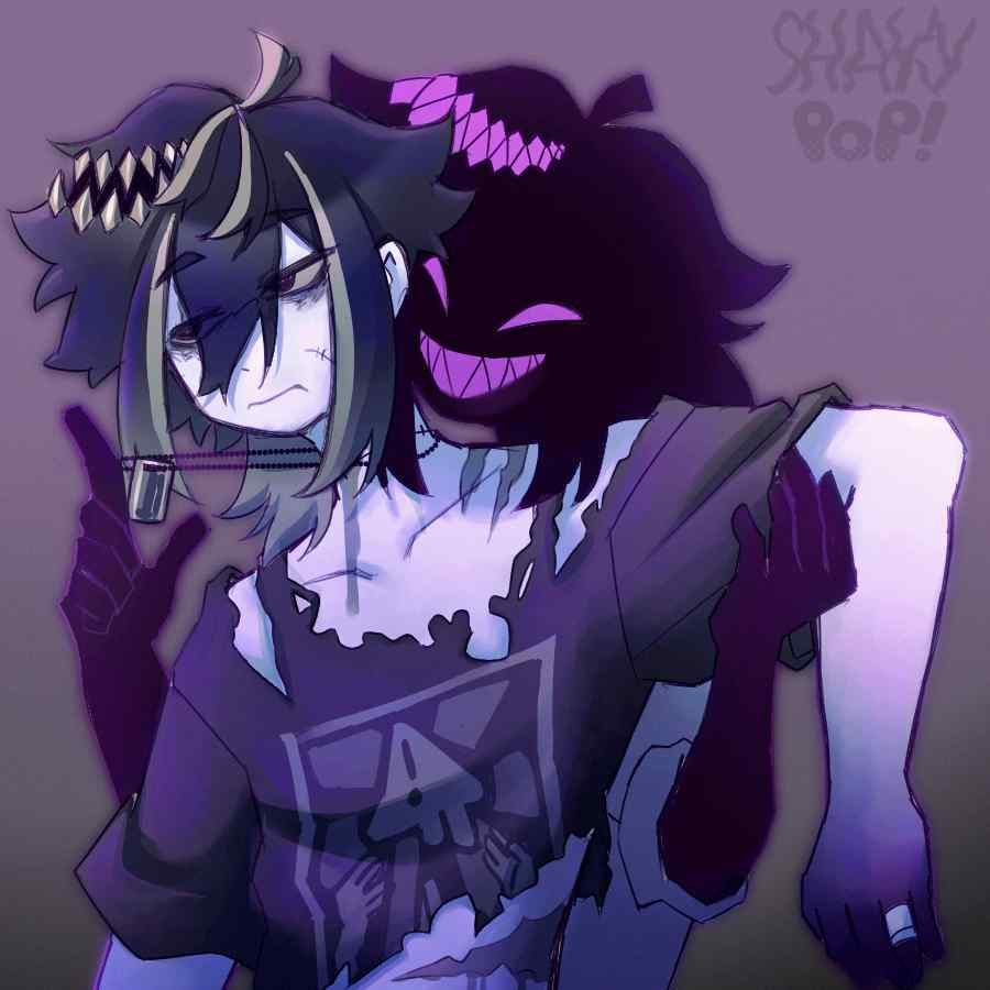 shaky_pop1's tweet photo. THA DEMON!!! I like the idea of the body still being conscious and so done with phi's b.s. YK, pink style. #biohazart https://t.co/4gZ06uN25f