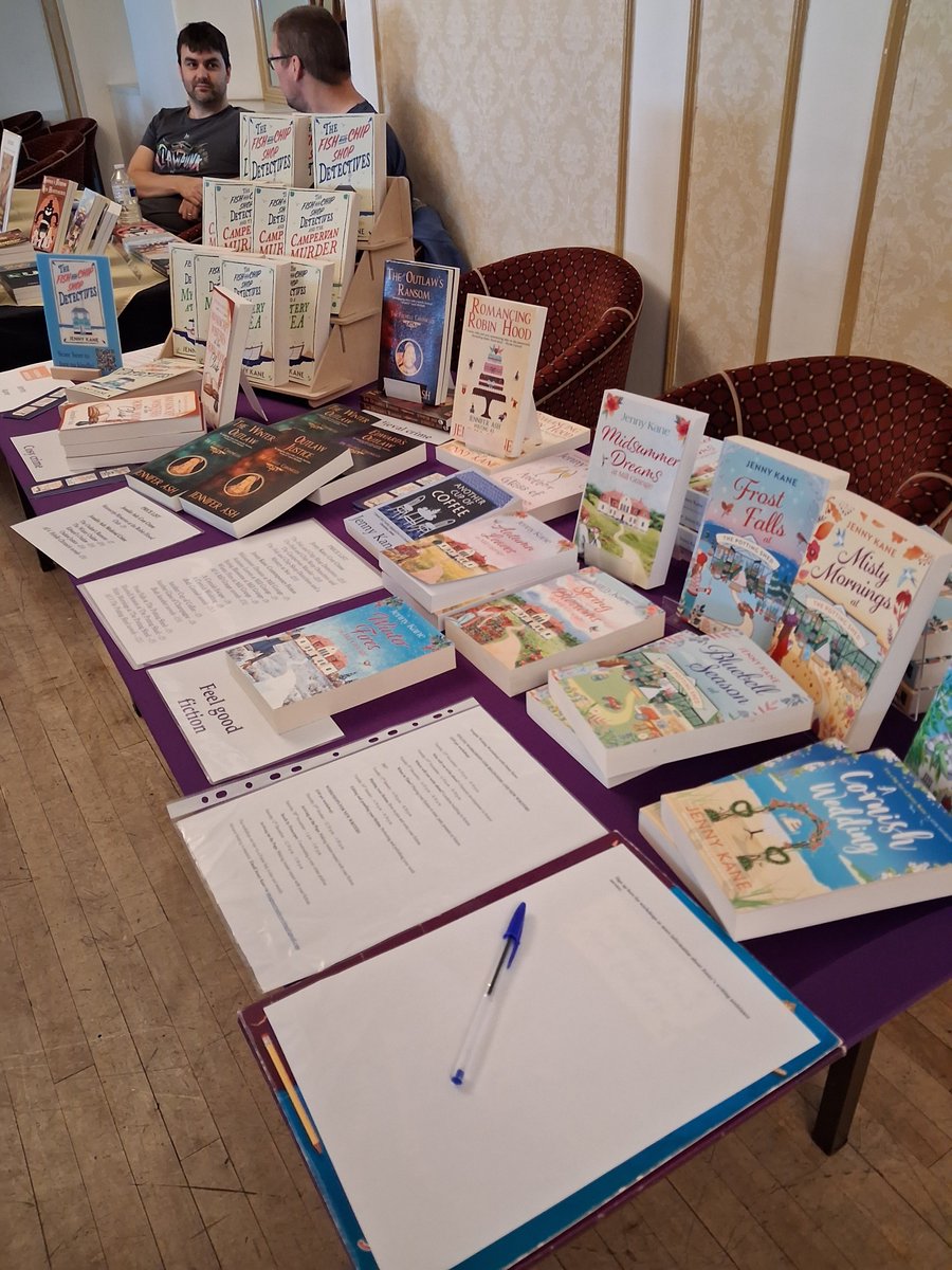 JennyKaneAuthor's tweet photo. All set up and ready to go!
Looe Festival of Words 
#bookevent #freeevent #cornwall #looecornwall https://t.co/ciPT8QxT52
