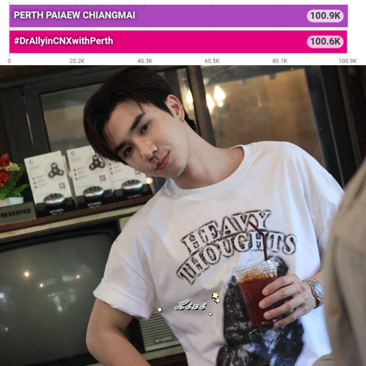 TrendforPerth's tweet photo. 50K   ✅
100K ✅️
150K 🔒

100K milestone has been reached 🤘 Let's keep going everyone 💪

PERTH PAIAEW CHIANGMAI

#DrAllyinCNXwithPerth
#PerthTanapon #KDPPE https://t.co/bzw8z7BXSA