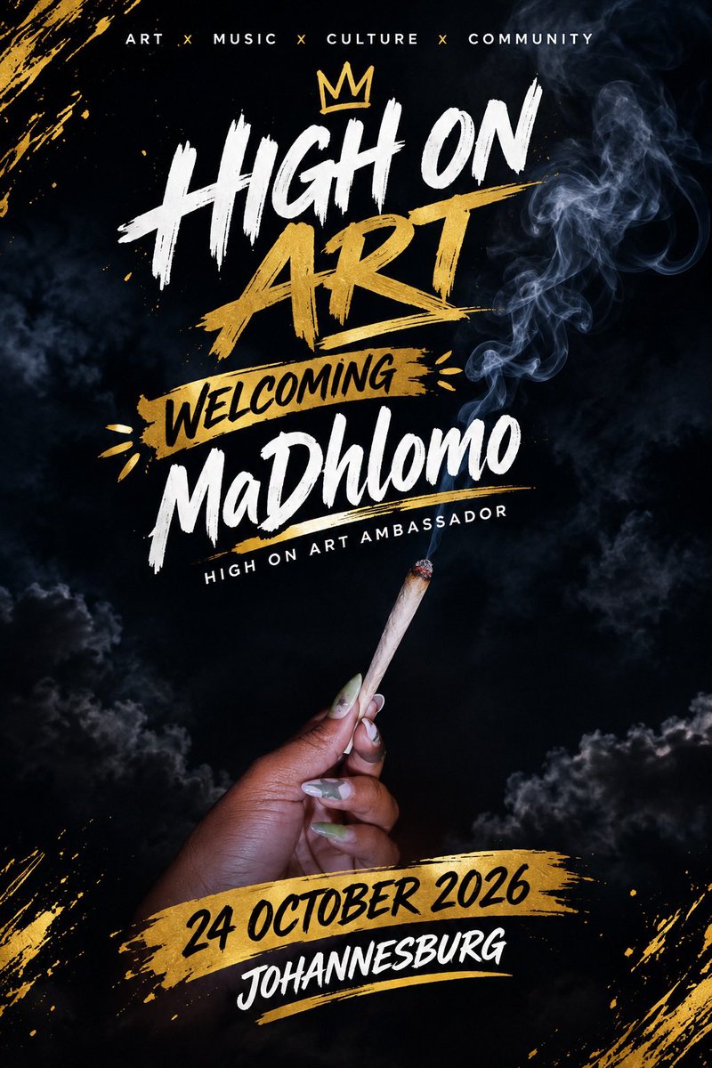 MaDhlomo_'s tweet photo. Okay so the chat is @HighOnArtZa is hosting a Spliff and Paint on the 24th of October in Johannesburg, Braamfontein!

General Access is R300 and All-Inclusive is R540.

Use PROMO CODE: MADHLOMO10 it gets you 10% off 👀

Are you outside or are you outside? 🥹🔥

🔗🎟️ https://t.co/RWLeXAsfv4