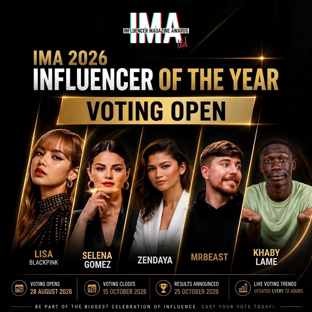 influencer_uk's tweet photo. 🏆 TWO-TIME WINNER. CAN SHE MAKE IT THREE?

After winning the IMA: Influencer of the Year title in 2024 and 2025, LISA is in contention for the IMA 2026: Influencer of the Year 👑

Can she make history with three consecutive wins? 

📅 Voting closes: 15 October 2026
🏆 Results announcement: 25 October 2026

Link to submit your vote: https://t.co/OoR1220ouw

Cast your vote to support your favourite nominee.

#LISA #BLACKPINK #SELENAGOMEZ #ZENDAYA #IMA2026