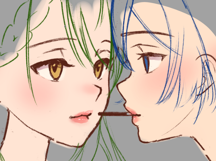somelyq's tweet photo. pocky game >-< !!~ https://t.co/nmjAnHwW4m