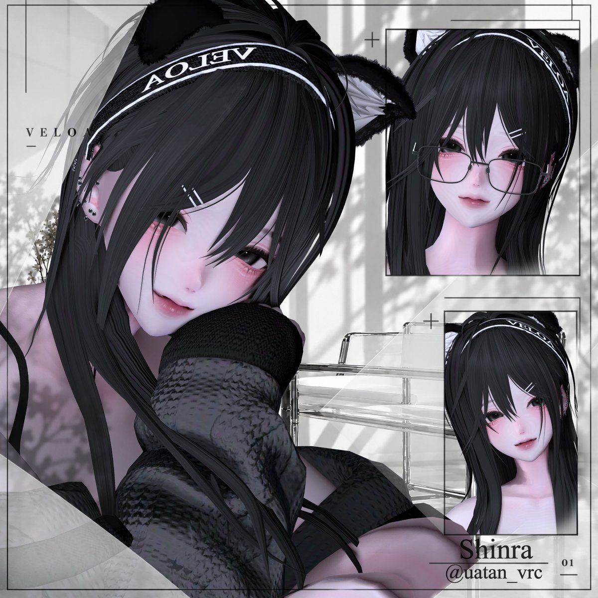 Veloa_VRchat's tweet photo. Aveline Hair — Update Ver.2
一部ボーンの調整を行い、
Ver.2を公開しました。
すでにご購入いただいた方は、BOOTHより再ダウンロードをお願いいたします。
#VELOA https://t.co/ZFUQNAfr6T