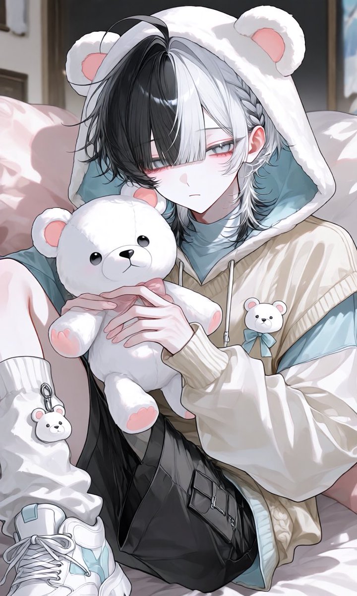 Null__zeta__00's tweet photo. ◈ 衣装プロンプト配布 ◈

もこもこクマフードのお洋服×クマのぬいぐるみのプロンプトです❣️
男の子女の子どっちも行けます！🙌

ポーズや背景は入れてないので、お好きにどうぞ！カラー変更等改変もご自由に！
RTで見せて貰えたらうれしいです❣️

プロンプトはツリーのALT⬇️ https://t.co/cWftigsDde
