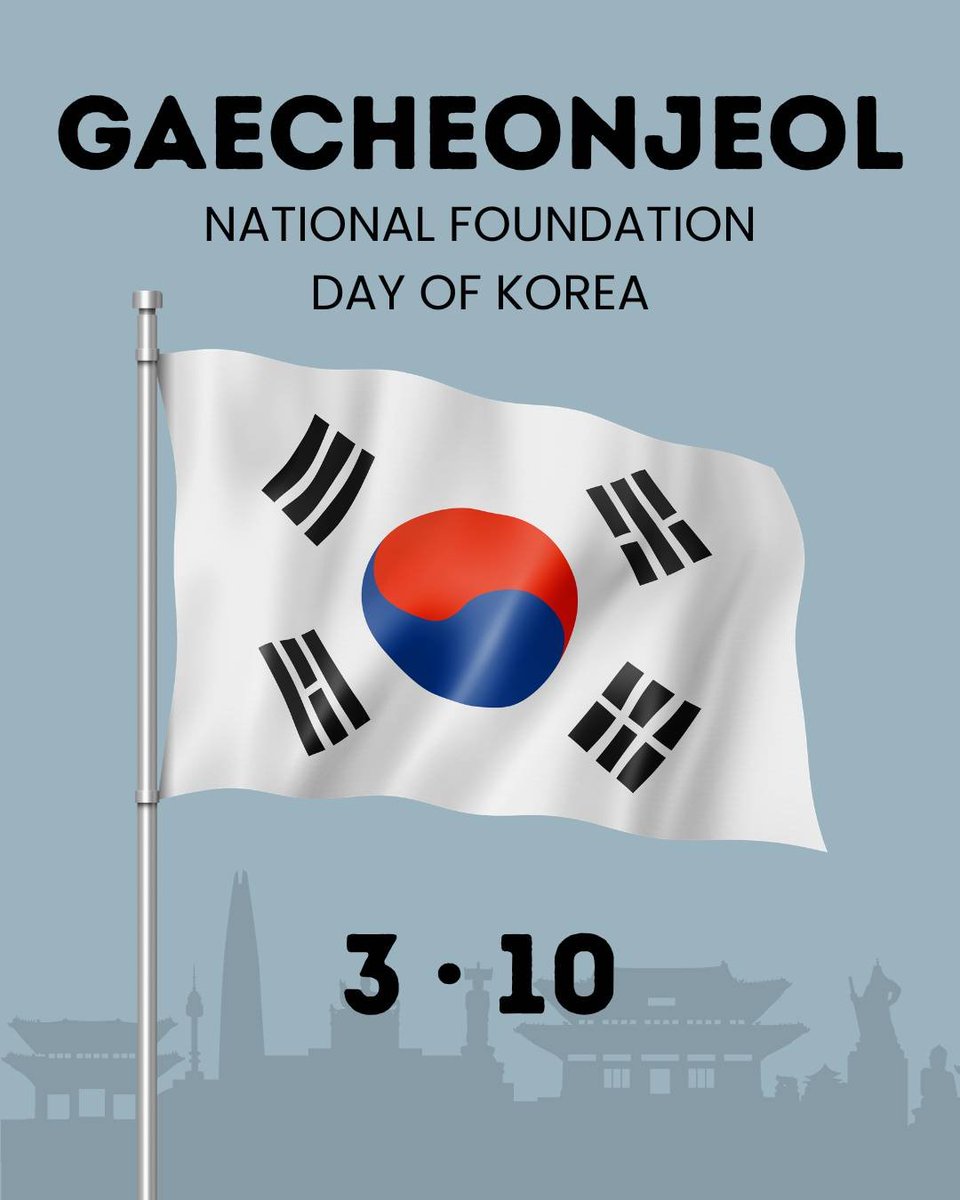 _EuropeanValues's tweet photo. Today, we celebrate Gaecheonjeol, National Foundation Day of Korea 🇰🇷✨

A day honouring Korea’s history, culture, and heritage. https://t.co/Je21xQXg8k