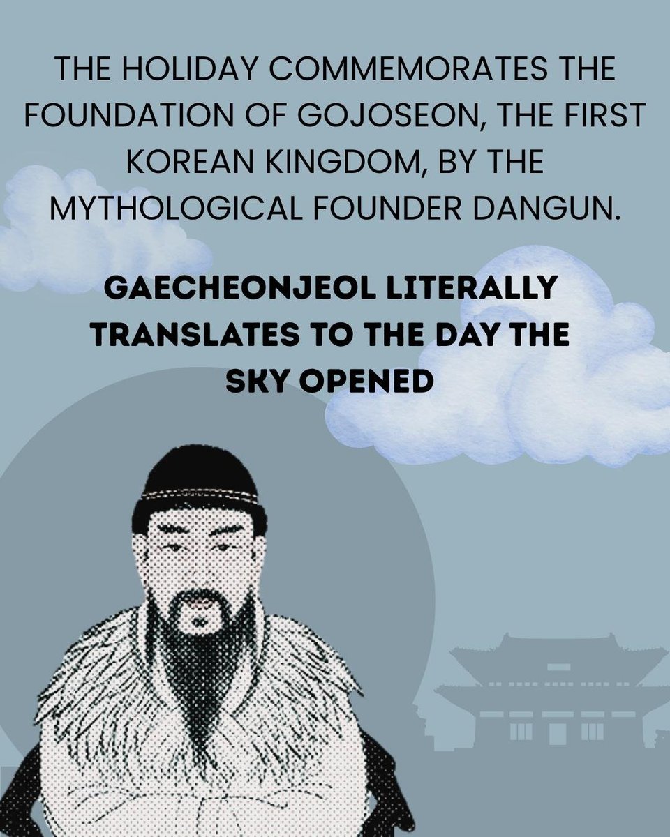 _EuropeanValues's tweet photo. Today, we celebrate Gaecheonjeol, National Foundation Day of Korea 🇰🇷✨

A day honouring Korea’s history, culture, and heritage. https://t.co/Je21xQXg8k