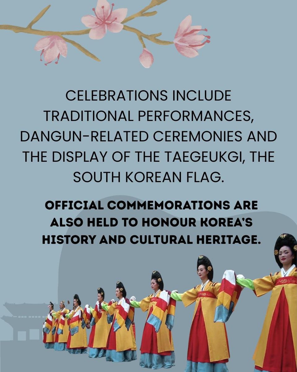 _EuropeanValues's tweet photo. Today, we celebrate Gaecheonjeol, National Foundation Day of Korea 🇰🇷✨

A day honouring Korea’s history, culture, and heritage. https://t.co/Je21xQXg8k