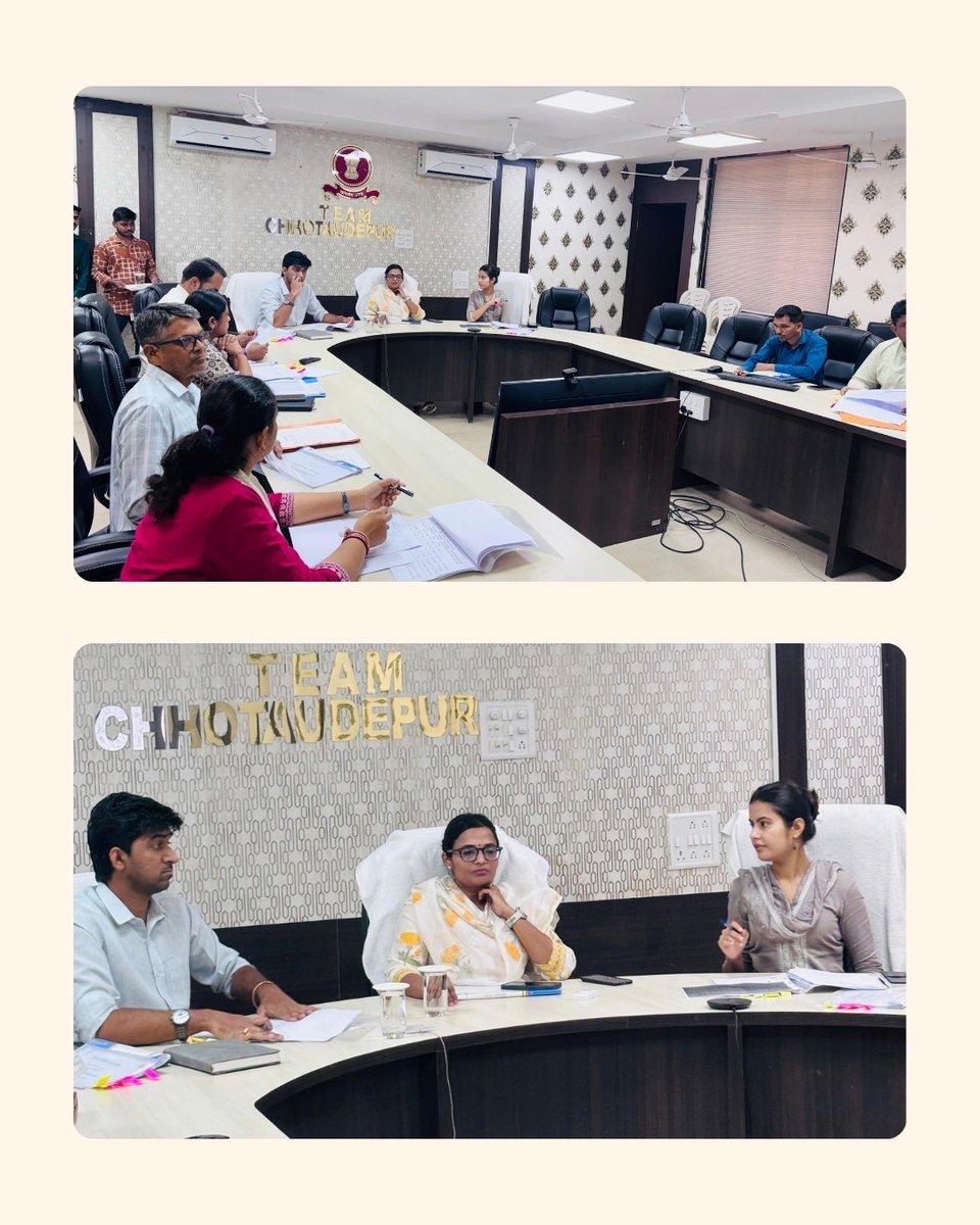 collectorcu's tweet photo. છોટાઉદેપુર જિલ્લામાં વન અધિકાર અધિનિયમ (FRA)ના અમલીકરણ અંગે સમીક્ષા બેઠક યોજાઈ. FRA કામગીરી અને પ્રગતિ અંગે ચર્ચા કરી જરૂરી માર્ગદર્શન આપવામાં આવ્યું. બેઠકમાં PA, TASP, SDMs, મામલતદારો સહિત સંબંધિત અધિકારીઓ ઉપસ્થિત રહ્યા.
@CMOGuj @InfoGujarat
#ChhotaUdepur #FRA #TASP https://t.co/UJ1dx9EKE4