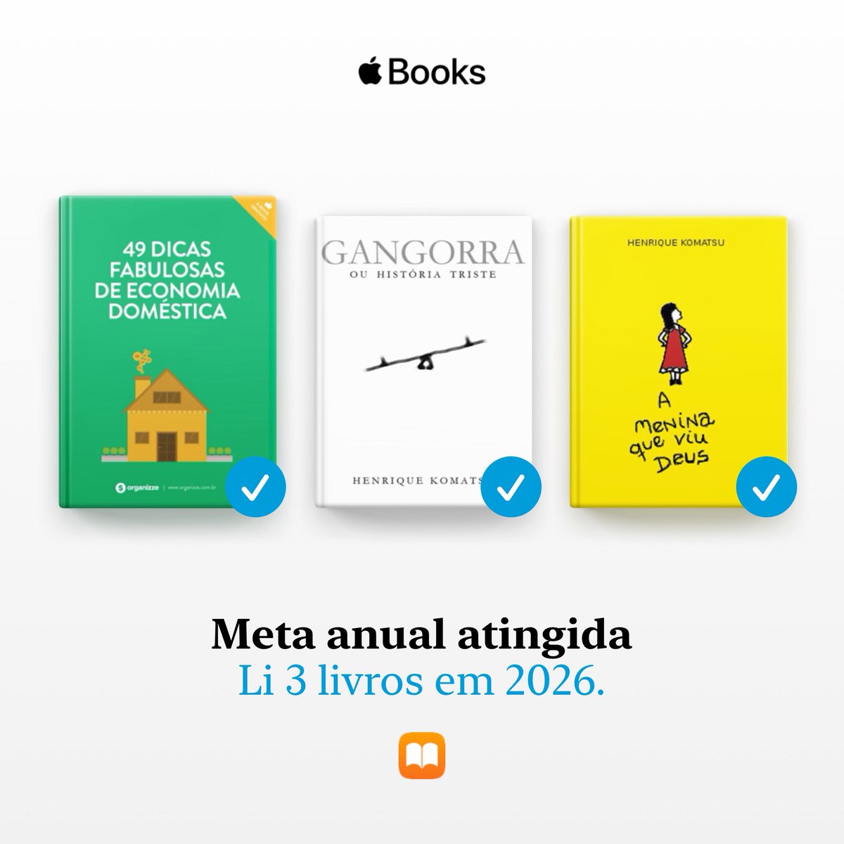 ernestollacerda's tweet photo. Atingi a minha meta anual de leitura! Defina as suas próprias metas de leitura no Apple Books: https://t.co/GCG0xDrKE0 https://t.co/UKGwz6YZ5R