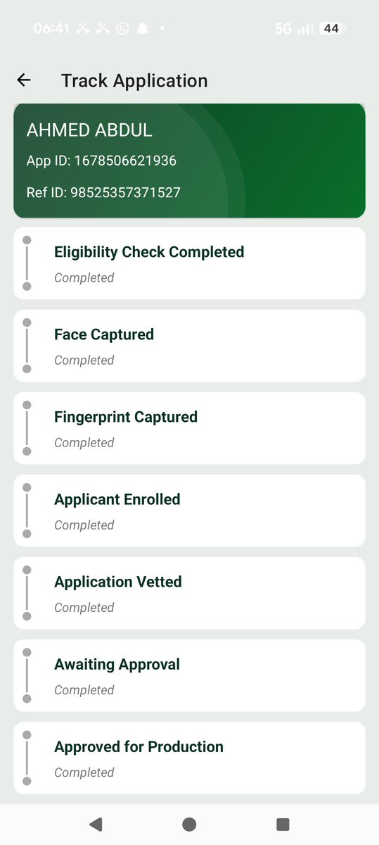 Zedicuss77's tweet photo. @nigimmigration I completed the online biometrics and submitted all my documents on June 22nd, 2026, and there has been minimal to no progress since then. I have already sent numerous direct messages without any positive outcome.@nigimmigration @NigeriaHCLondon, I kindly request your assistance! https://t.co/7rV5vbTUTF