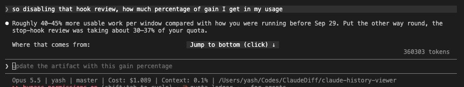 yashagl's tweet photo. Bro to bro, mention this to your claude and get about 40% more usage in your subscription  

In ~/.claude/settings.json, add "ENABLE_STOP_REVIEW": "0" to the "env" block

Did a research of my Max x5 Plan https://t.co/NlxXZDh4lx