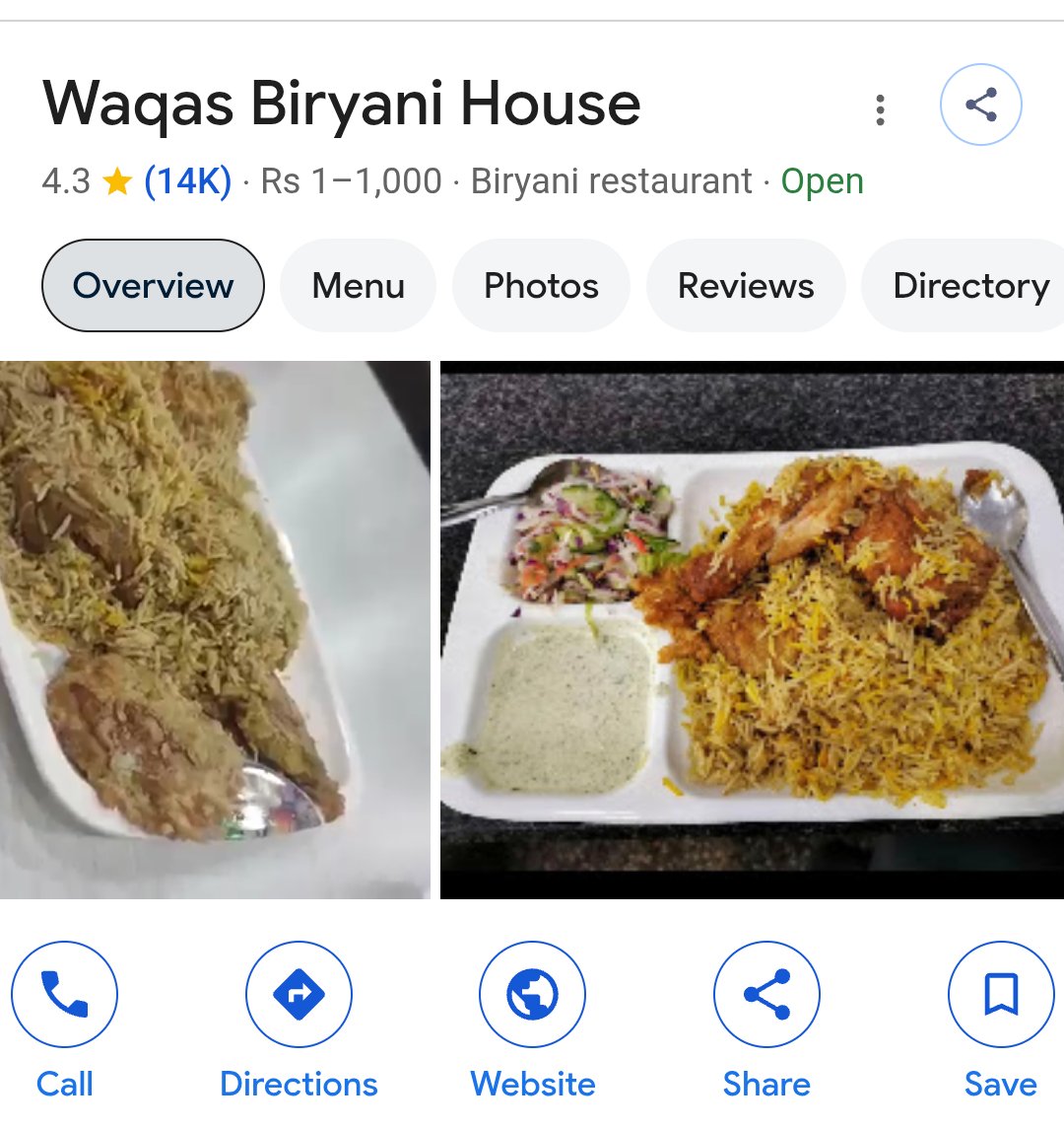 assad__farid's tweet photo. @leezayy7 Waqas biryani hall road. https://t.co/LhBYbYv5cO