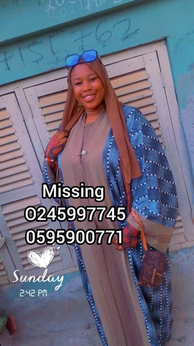 5oddsHene's tweet photo. PLEASE HELP SHARE TO  FIND A SISTER. 
FAIZATU IBRAHIM WHO LEFT HOME SINCE WEDNESDAY [30TH SEPTEMBER, 2026] IN RESIDES AT ABIREM KUMASI. 
PLEASE CONTACT THE NEAREST POLICE STATION OR CALL THIS NUMBERS WHEN SEEN.
 0245997745/0595900771. https://t.co/GCBxU6h48j