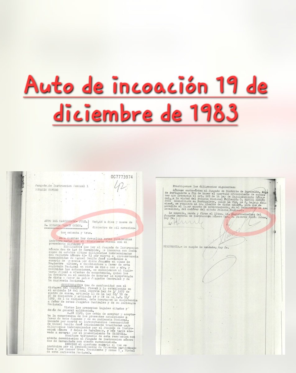 ConsuorF's tweet photo. 1. Javier, participó en nuestro proyecto de investigación de estudio de sumarios sin resolver, llevado a cabo por un abogado penalista. El informe que hizo después de analizarlo es demoledor. Un sumario que solo consta de 53 folios, en la que los jueces que intervinieron, el de Portugalete y posteriormente el juez nada ilustrísimo y muy PREVARICADOR además de corrupto, Varón Cobos, que no se nos olviden tampoco los fiscales, ninguno de ellos ordenaron la práctica de NINGUNA prueba. Pese a los testigos que había, que los terroristas eran un hombre y una mujer, pocos comandos tenían una mujer en esa zona en ese momento, a que se recogieron dos vainas procedentes del arma con la que le asesinaron que fueron remitidas al Gabinete de Balística de la Policía Científica de Bilbao. Pese a todo ello, el indeseable Varón Cobos y su fiscal no esperaron ni reclamaron dicho informe de balística, no ordenaron NINGUNA prueba, solo como hacían habitualmente se apresuraron a archivar el procedimiento.
La JUSTICIA de este país ha fracasado rotundamente con las VT especialmente con las de ETA. Casi la mitad con cero justicia, como Manuel y casi siempre por culpa de jueces y fiscales con nombres y apellidos.
@PoderJudicialEs
#NoCreoEnLaJusticiademuchosJueces