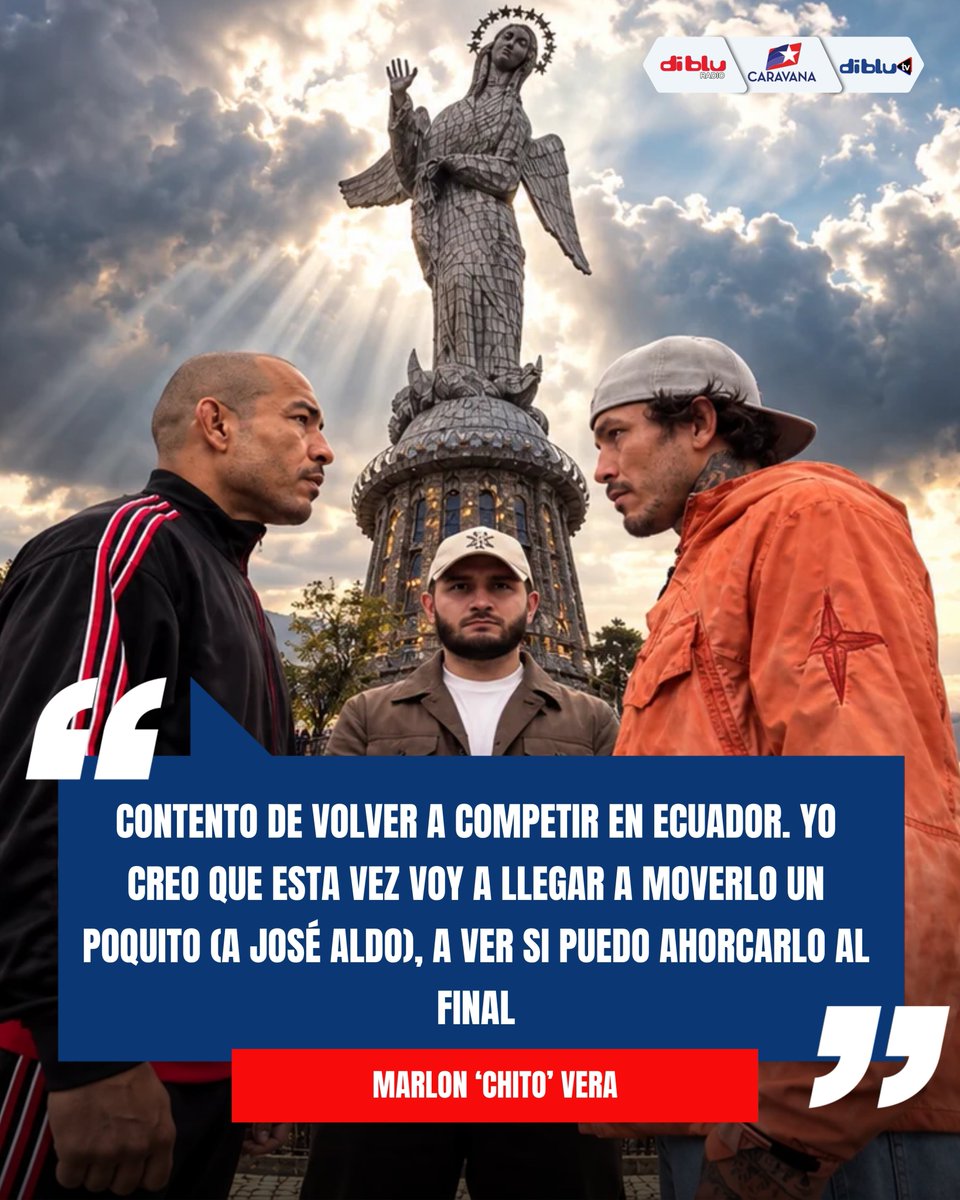 Caravana750's tweet photo. ¡MAÑANA PELEA CHITO EN QUITO! 🥊🇪🇨

Previo al inicio del Hype, Marlon 'Chito' Vera contó sus sensaciones por volver a pelear en su país y analizó la disputa que tendrá con el brasileño José Aldo con el que ya combatió años atrás. https://t.co/G1LFz7Kzhm