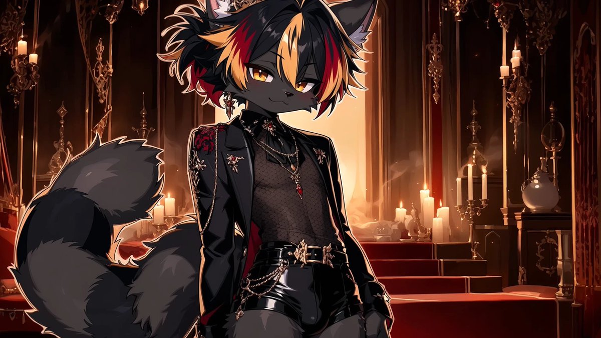 ShadowsLuckyf's tweet photo. Trois looks, une même ambiance. 🖤🥀
Quel style va le mieux à Shadôws Lucky ? 👀
1, 2 ou 3 ?

#ShadowsLucky #Furry #FurryArt #AnthroArt #FurryBoy #GothicFashion #FurryFashion #MaineCoon #AIArt https://t.co/dIwvTKX77G