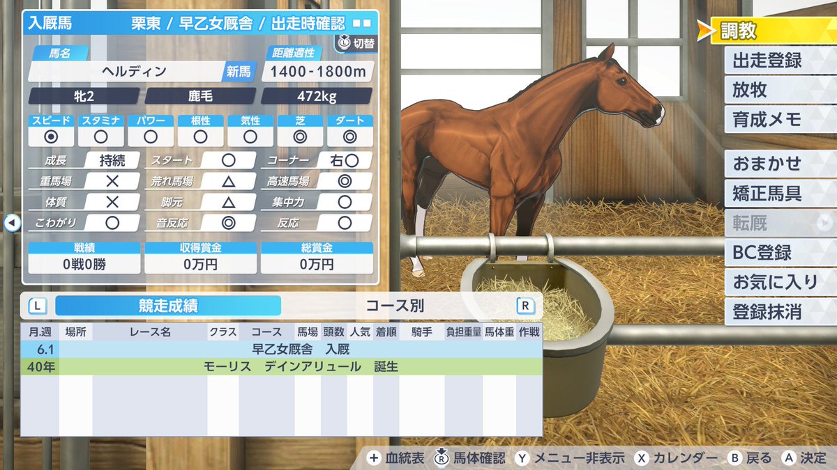 Swiftie0407's tweet photo. 同世代なんだけどサブステの差がひどい😂😂
初めての◉なんだけどなぁ…🥺
＃ダビスタ2 https://t.co/fQ5ezd3V6I