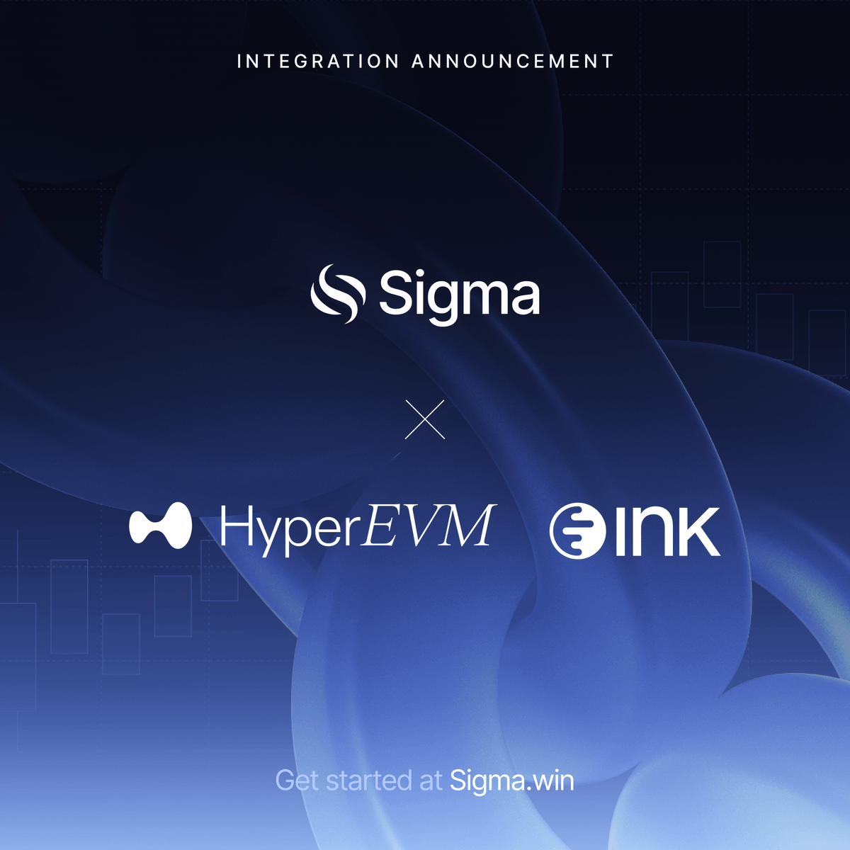 SigmaTrading's tweet photo. Sigma supports HyperEVM and Ink!

Trade all @HyperliquidX HyperEVM and @inkonchain tokens, pre-bond and post-bond, with full launchpad/DEX support.

Two more chains, same trusted Sigma speed and seamlessness. https://t.co/cxchQe2mUw