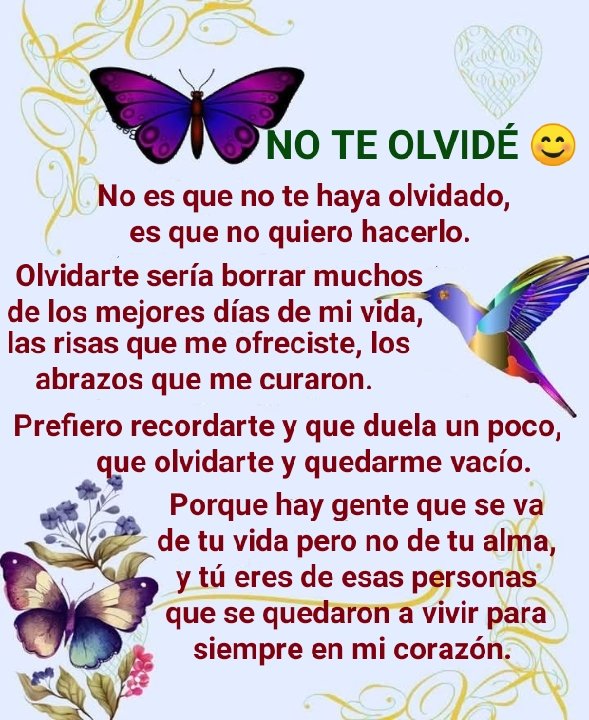 PosadaVientos's tweet photo. Porque hay gente que se va de tu vida pero no de tu alma, y tú eres de esas personas que se quedaron a vivir para siempre en mi corazón. https://t.co/WwqfssP6gu