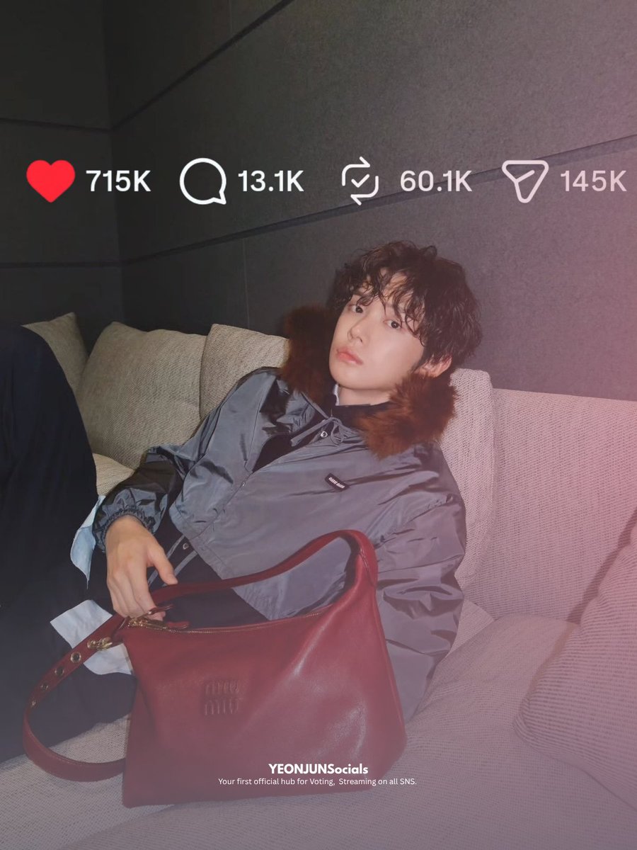 yeondreamfm's tweet photo. 🚨We almost reached all the goals for this post on @.yawnzzn Insta. 

✔️Share : 80K - 100K 
✔️Comment : 10K - 20K+
✖️Like : 1M - 2M+ (Need more 300k+) 
✖️Repost : 80K - 100K+ (Need 20k+)

Please share, drop a like and repost. 
~ https://t.co/Egy4IwY25I

YEONJUN ATTENDS MIUMIUPFW 
#YEONJUNxMiuMiu #YEONJUN
#MiuMiuSS27 @MIUMIUofficial