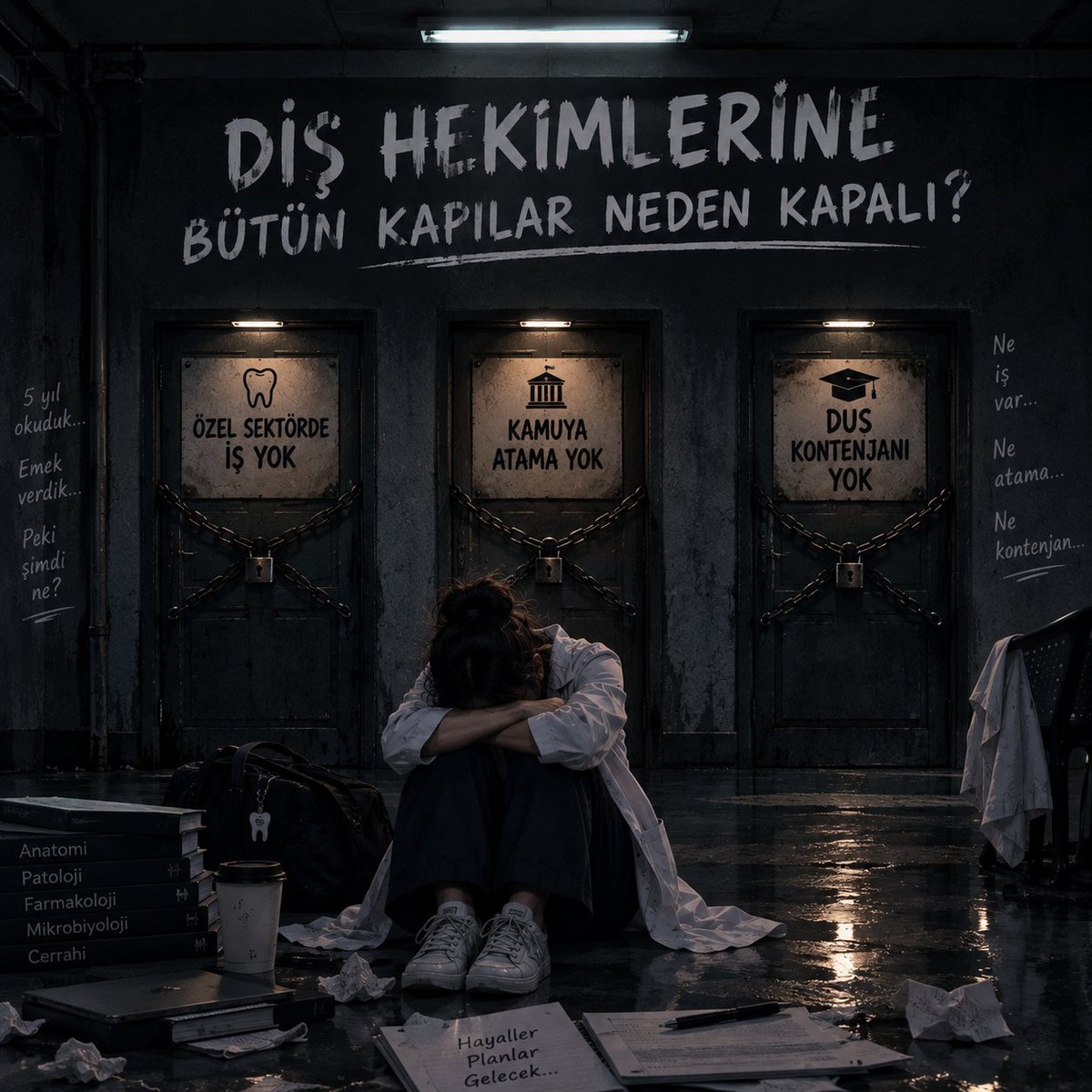 dentistaaaa's tweet photo. Her yıl binlerce yeni diş hekimi mezun oluyor. Peki bu hekimlerin nerede ve nasıl istihdam edileceğine ilişkin plan nedir? Eğitim politikası ile istihdam politikası birbirinden bağımsız yürütülmemeli.
#MaliyeDişEczayaBütçeVer @YuksekogretimK @saglikbakanligi @DrYerebakan https://t.co/CGHu1YS4cA