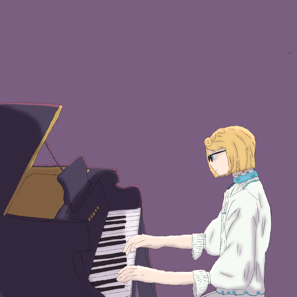 BJDIEZ's tweet photo. The day 3 was music so I drew Machi playing the piano, I like him a lot but he is kinda forgotten by the fandom so I wanted to make art of him.
Probally there's something weird about the perspective but I still like this drawing a lot
#aceattober #aceattober26 https://t.co/Pf7NBs7wWr