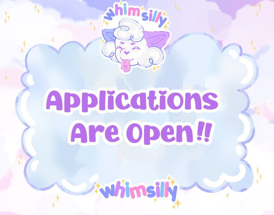 whimsillies's tweet photo. Whimsilly Apps are✨OPEN~!✨

WhimSilly is a cozy, laid back Uk/EU based unofficial Stream Team! Our goal is to strive for a chill, fun community for those who want to create a safespace to help uplift and support each other.

Embrace the Whimsy, become the Silly~!

🔗Below☁️✨ https://t.co/jf2Gg40Osb