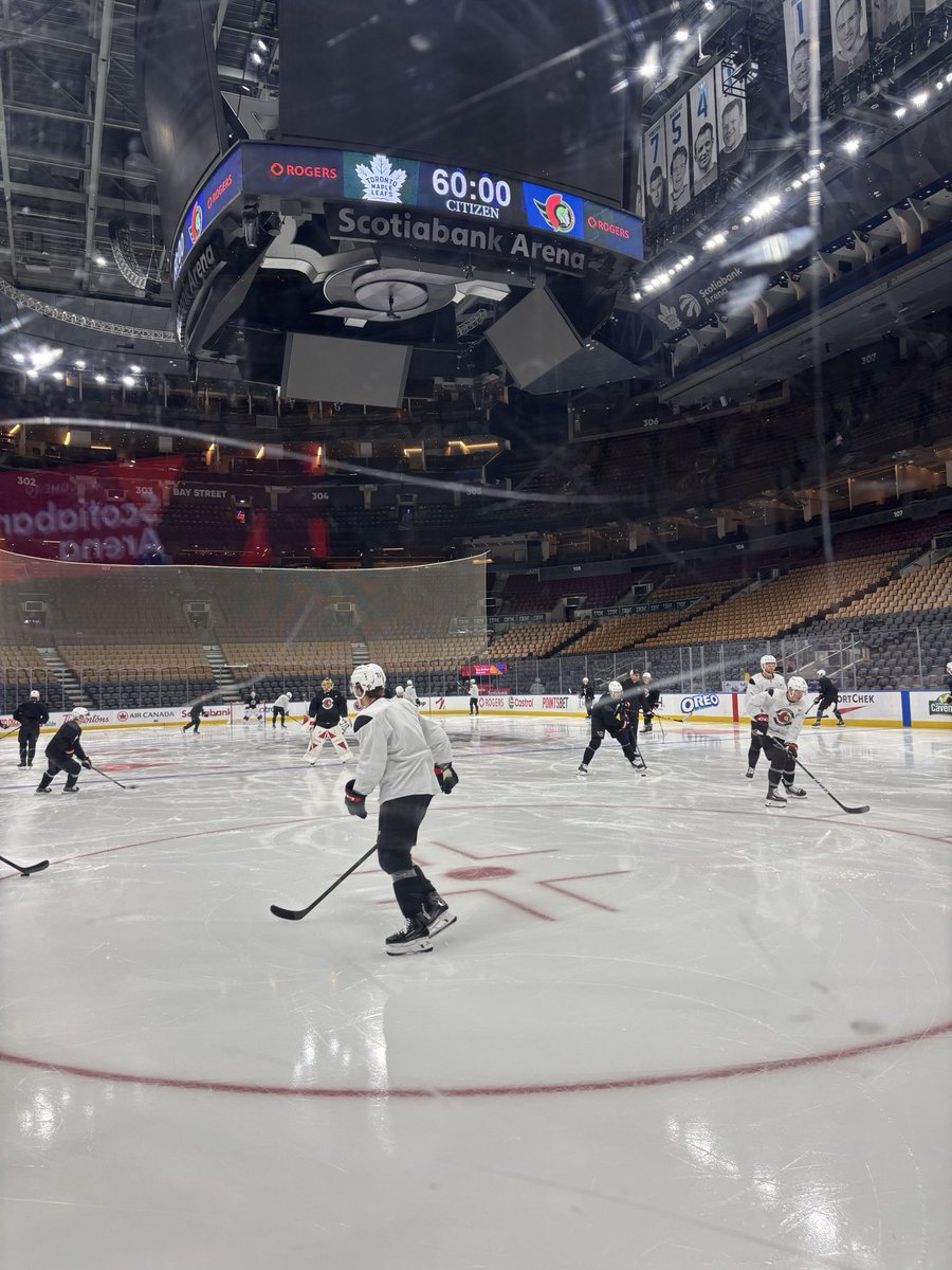Jackson_Starr_'s tweet photo. BOTG in Toronto!

#Sens hitting the ice for the first morning skate of the regular season. https://t.co/FMScRLsl5O