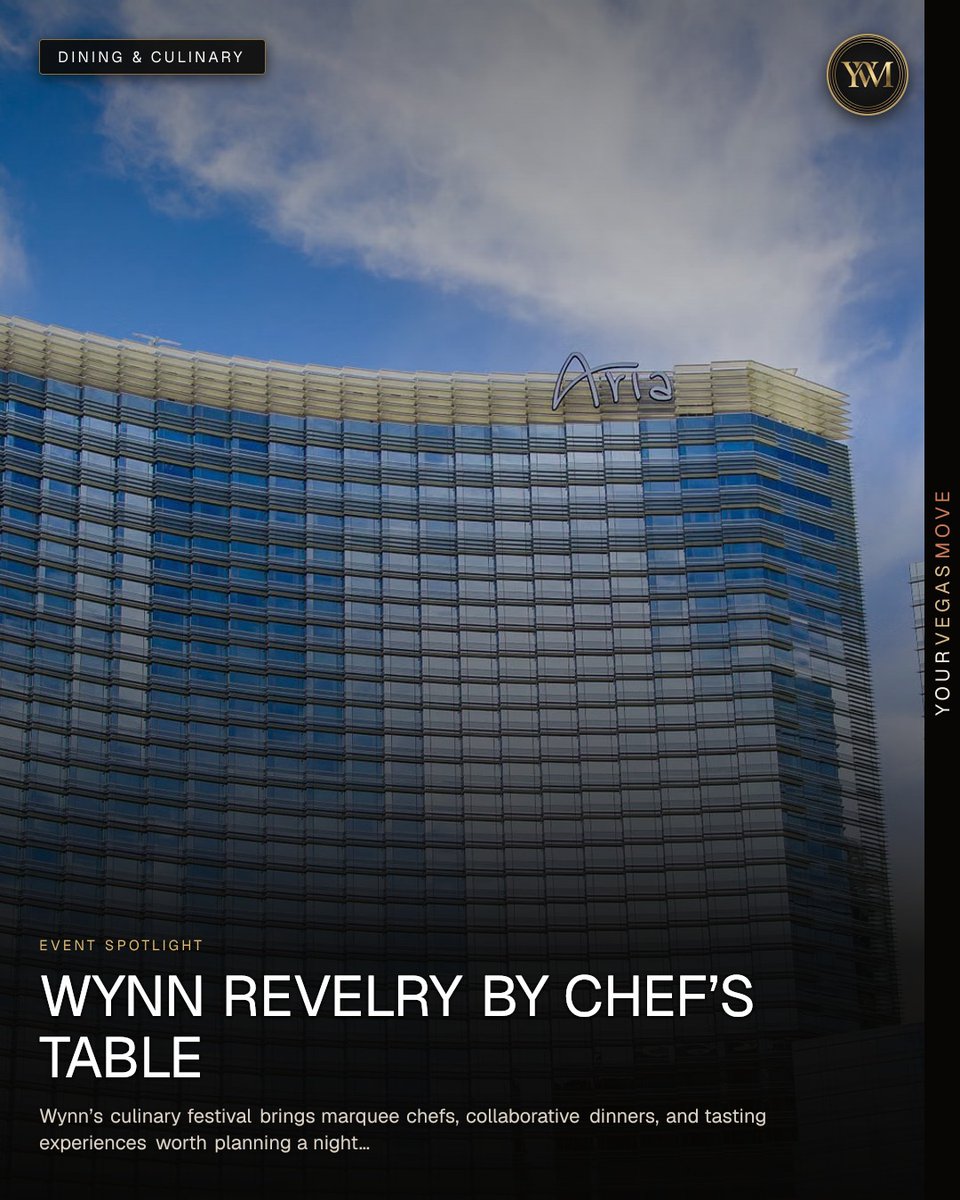 YourVegasMove's tweet photo. Wynn Revelry by Chef’s Table brings marquee chefs, collaborative dinners, and tasting experiences that turn one night into a memorable reservation.

#YVM #YourVegasMove #WynnRevelry #ChefsTable #CulinaryFestival

https://t.co/qFgSeqH267 https://t.co/AN9jBy5h7W