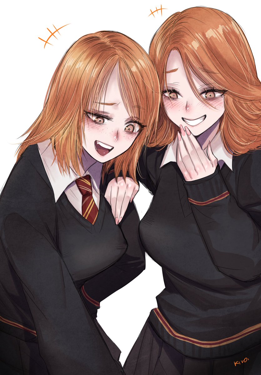 kivonotbabu's tweet photo. The Weasley twins making fun of your wand or something like that https://t.co/FakosGCDpE