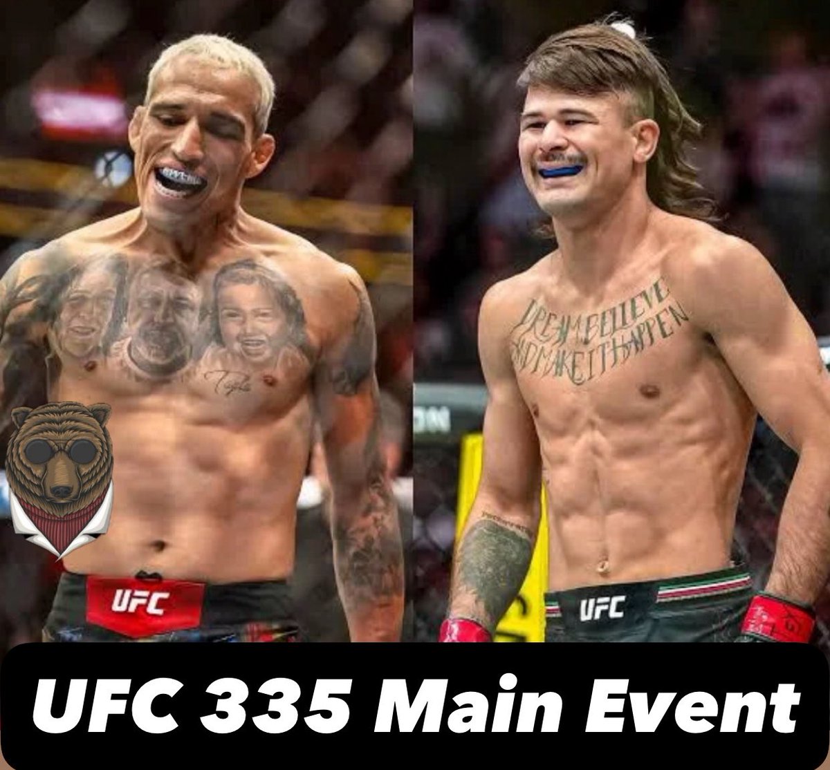 BlindBearMedia's tweet photo. 🚨BREAKING🚨UFC 335 Main Card Fights will be announced tonight at #UFC332
1. Charles Oliveira vs Diego Lopes
2. Alex Pereira vs Sergei Pavlovich
One more fight as well not 100% sure on the 2nd fighter (Per UFC Source) https://t.co/IVmLHPyr5z