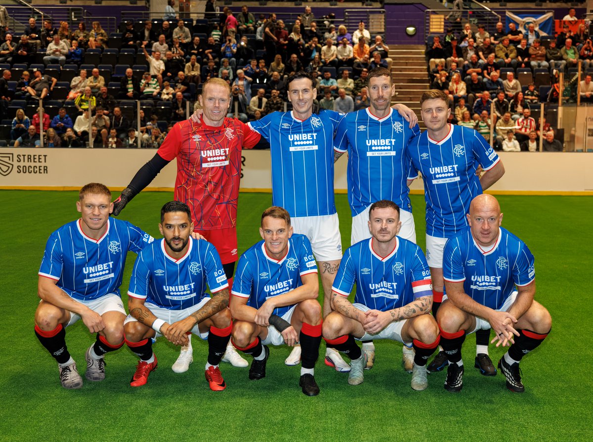 RangersFC's tweet photo. 📸 @spfl Tennent’s Sixes action at Braehead.

💙 A 7 - 3 victory over St Mirren for the Gers.

👊 Next up, Celtic. https://t.co/LuSL14r1hv