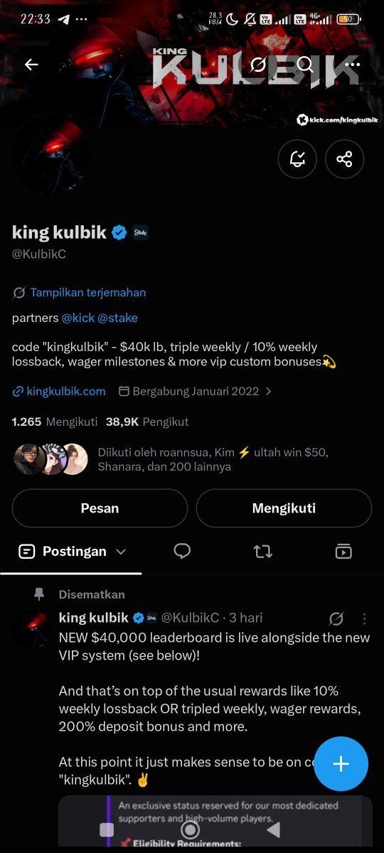 0xHappyBirthday's tweet photo. @KulbikC Notif on king 🫡 https://t.co/VfZgyJ95PL
