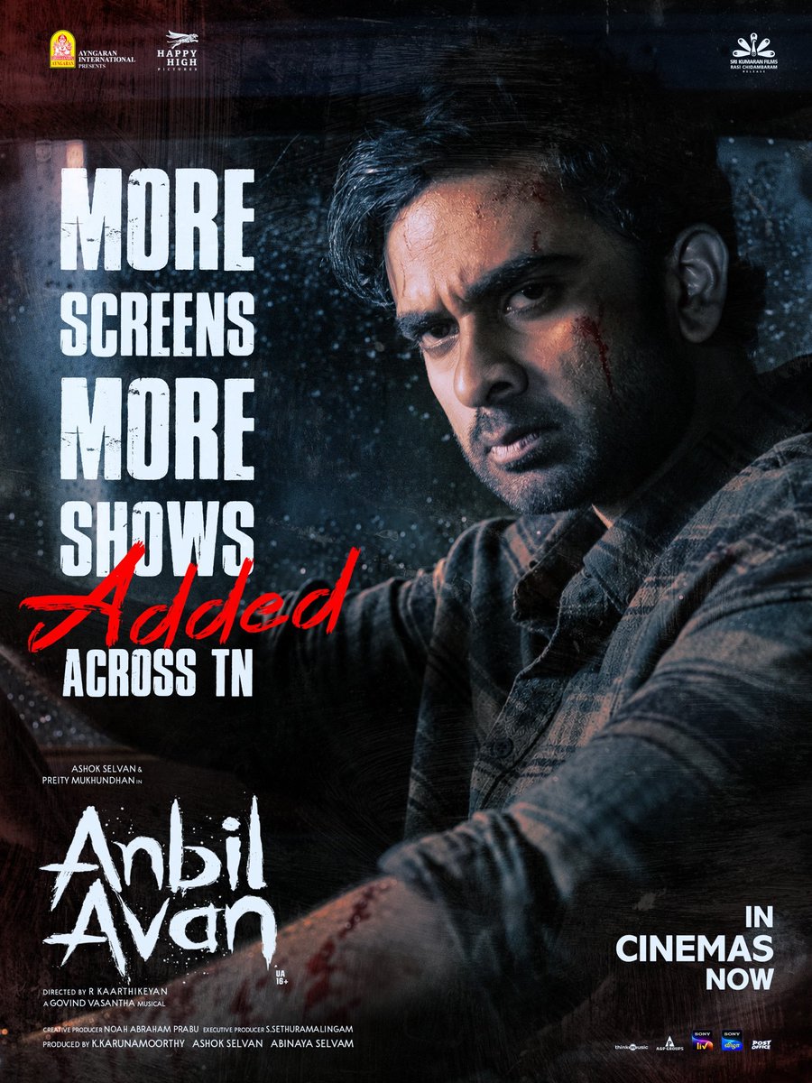 ANTONfilmmaker's tweet photo. #anbilavan is a brilliant fresh film ..loved every bit of it ..@AshokSelvan bro u wer absolutely terrific 🤗 @Preitymukundan stunning 😍  
Every department was right on their game absolutely loved the film .. @karti6kane bro 🔥 @abinaya_selvam 🫡🫡 
Go for it guys u will love it https://t.co/eFIvRVB6ET