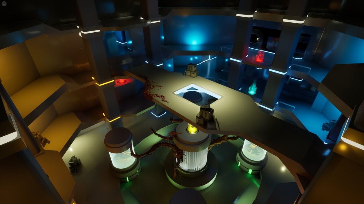 Z_SweLL's tweet photo. #Blocktober Day 3: Iteration

Your first blockout probably isn’t going to be right.

And that’s the point.

This is Containment, a symmetrical combat map I designed. The first version started as a simple sketch on paper. From there, I built it in-engine, played it, found problems, and iterated.

The layout changed. Cover moved. Routes were adjusted. Sightlines were opened and closed. Spaces were resized.

The final result looked very different from that first sketch, but the core idea remained.

Good level design isn’t about getting the blockout perfect on the first try. It’s about building something, testing it, learning from it, and iterating until the space starts doing what you want.

Don’t be afraid to throw your first version away. It’s doing its job if it teaches you what the second version needs to be.

Portfolio link: https://t.co/6LfWiXGjr5

#LevelDesign #GameDev